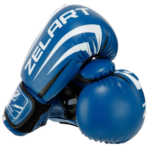 Перчатки боксерские Zelart Fight Gear 5315 размер 8 унций Blue-White - Фото 2 Перчатки боксерские Zelart Fight Gear 5315 размер 8 унций Blue-White - изображение 2