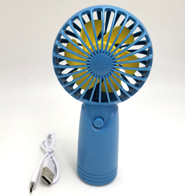 Вентилятор аккумуляторный мини с ручкой USB диаметр 10см Handy Mini Fan ...