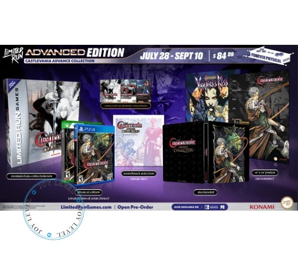 Castlevania Advance Collection Advanced Edition - Limited Run 524 (PS4) US - Фото 2 Castlevania Advance Collection Advanced Edition - Limited Run 524 (PS4) US - изображение 2