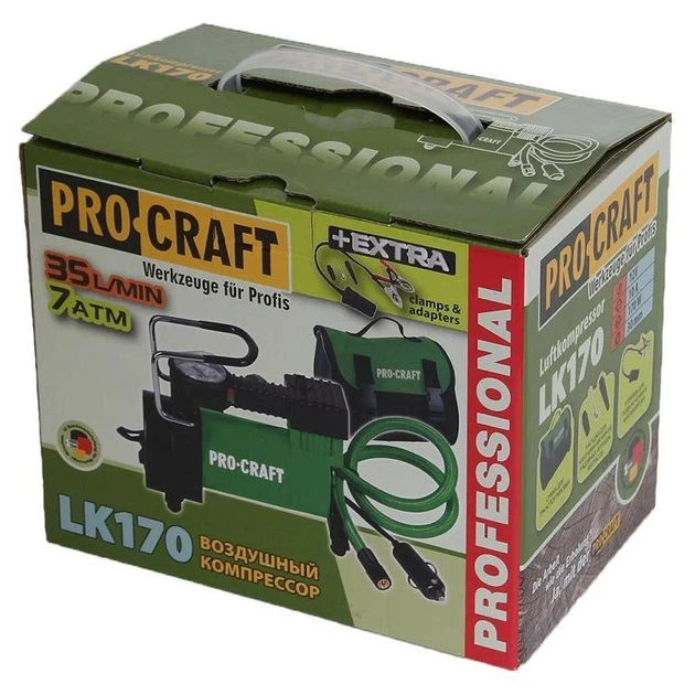 Компрессор автомобильный воздушный Procraft LK170 - изображение 10