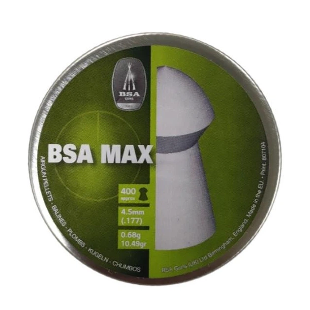 Кулі BSA Max 4.5 мм , 0.68 м, 400шт/уп - зображення 4