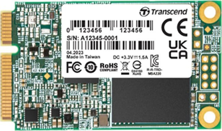 SSD диск Transcend MSA220S 128GB mSATA PCI Express 3.0 3D NAND TLC (760557862390) - зображення 1