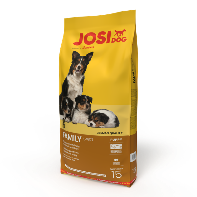 Сухий корм для собак Josi JosiDog Family Високопоживне харчування для сук та цуценят 15 кг (50012162) - изображение 2