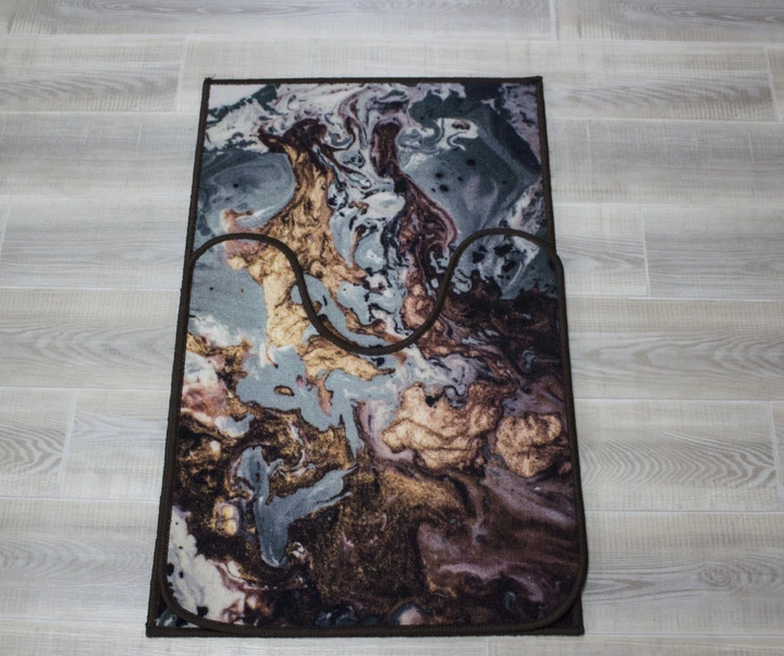 Набір килимків для ванної кімнати Mac Carpet Rosetta Магма 57х90 см, 57х60 см - Фото 9 Набір килимків для ванної кімнати Mac Carpet Rosetta Магма 57х90 см, 57х60 см - зображення 9