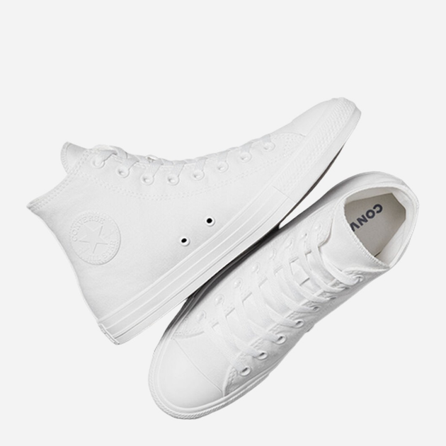 Чоловічі кеди високі Converse Mono Canvas Hi 1U646 46 (11.5US) 30 см Білі (22861539130) - зображення 4