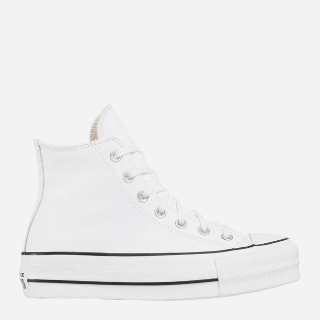 Жіночі кеди високі Converse Platform Hi Leather 561676C 38 (7.5US) 24.5 см Білі (888755795866) - зображення 1