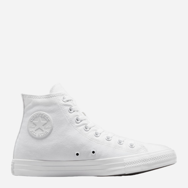 Акція на Чоловічі кеди високі Converse Mono Canvas Hi 1U646 43 (9.5US) 28 см Білі від Rozetka