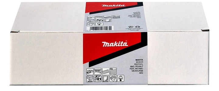 Набір шліфувального паперу Makita P-36055 (93х228 мм, 8 отворів, К40, 50 шт) шліфпапір шліфлисти (7034) - Фото 2 Набір шліфувального паперу Makita P-36055 (93х228 мм, 8 отворів, К40, 50 шт) шліфпапір шліфлисти (7034) - зображення 2