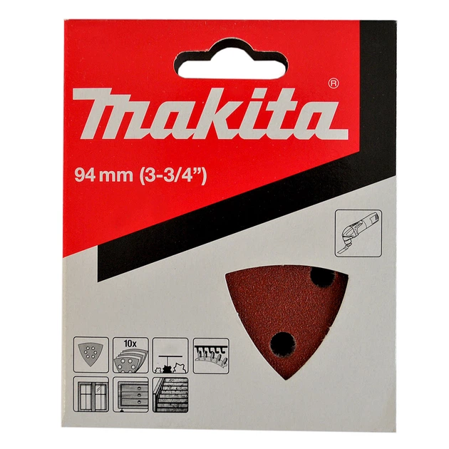 Набір трикутного наждачного паперу Makita B-21646 (94х94х94 мм, 6