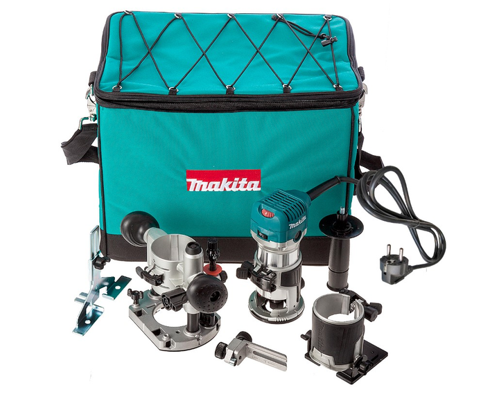 Фрезер универсальный Makita RT0702CX2 (710Вт, 6-8 мм) Кромочный с ...