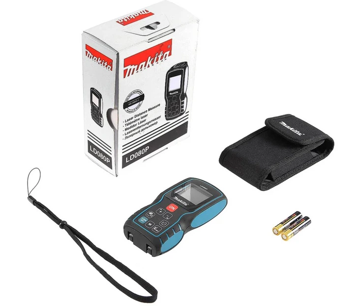Лазерный дальномер Makita LD080P (AAA 1.5V, 80 м) с функцией памяти (4416) - изображение 2