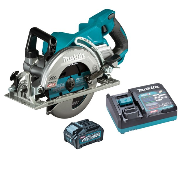Аккумуляторная ручная дисковая пила Makita RS001GM101 XGT (40V MAX, 185 ...