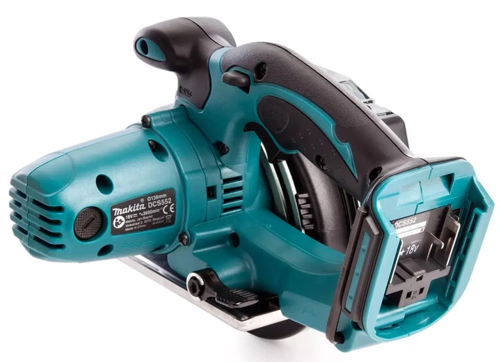 Акумуляторна дискова пила Makita DCS552Z LXT (18 В, 136 мм) циркулярна пила по металу без АКБ і зарядного пристрою (7240) - зображення 3