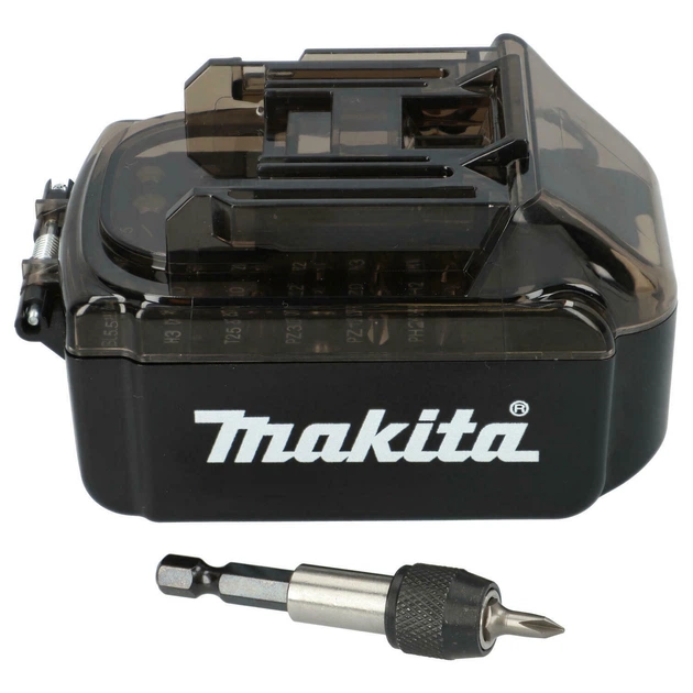 Набор бит насадок Makita E-00022 (31 единицы, 12 шт) в форме батареи LXT (7360) - изображение 4