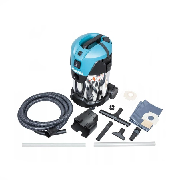 Промисловий Пилосос Makita VC3011L (1 кВт, 210 мбар, 30 л) для виконання сухого та вологого прибирання (4516) - зображення 2