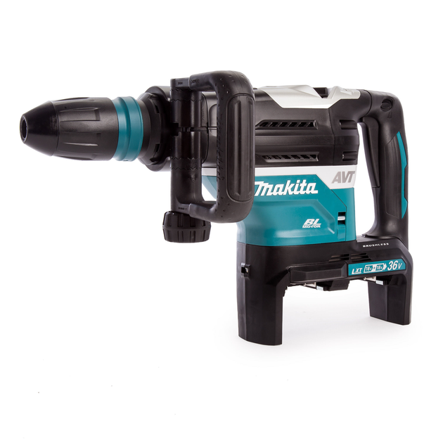 Акумуляторний перфоратор Makita DHR400PT2 LXT SDS-MAX 18В + 18В + 2 АКБ 5 Ah + З/П + кейс електричний безщітковий ручний (4166) - зображення 4