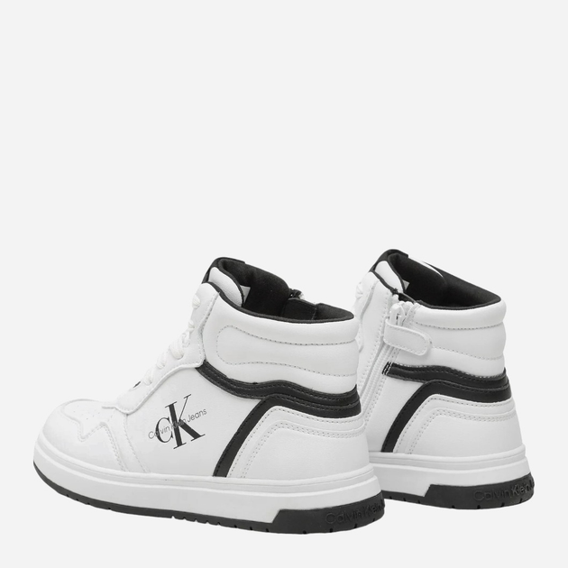 Підліткові кросівки для хлопчика Calvin Klein Jeans SNEAKER V3X9-80730-1355100 38 Білі (8052578356708) - зображення 4