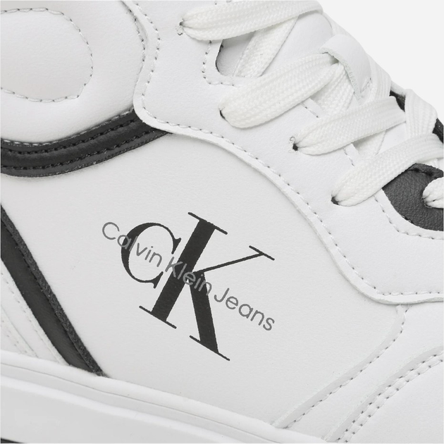 Підліткові кросівки для хлопчика Calvin Klein Jeans SNEAKER V3X9-80730-1355100 38 Білі (8052578356708) - зображення 9