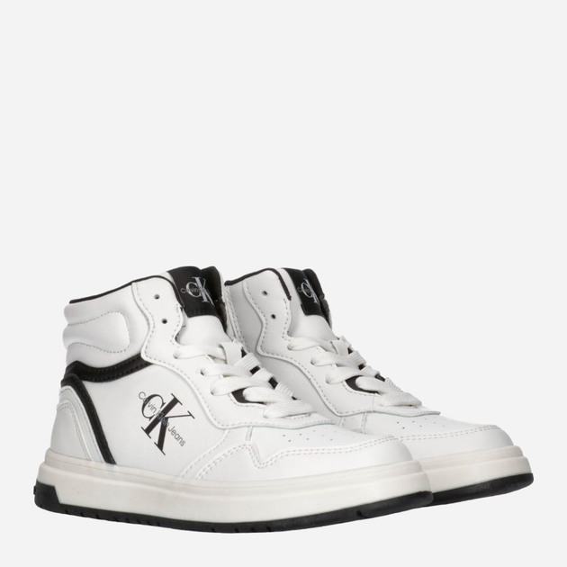 Sneakersy chłopięce za kostkę Calvin Klein SNEAKER V3X9-80730-1355100 40 Białe (8052578356722) - obraz 3