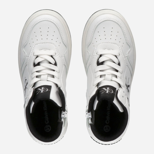Підліткові кросівки для хлопчика Calvin Klein Jeans SNEAKER V3X9-80730-1355100 39 Білі (8052578356715) - зображення 6