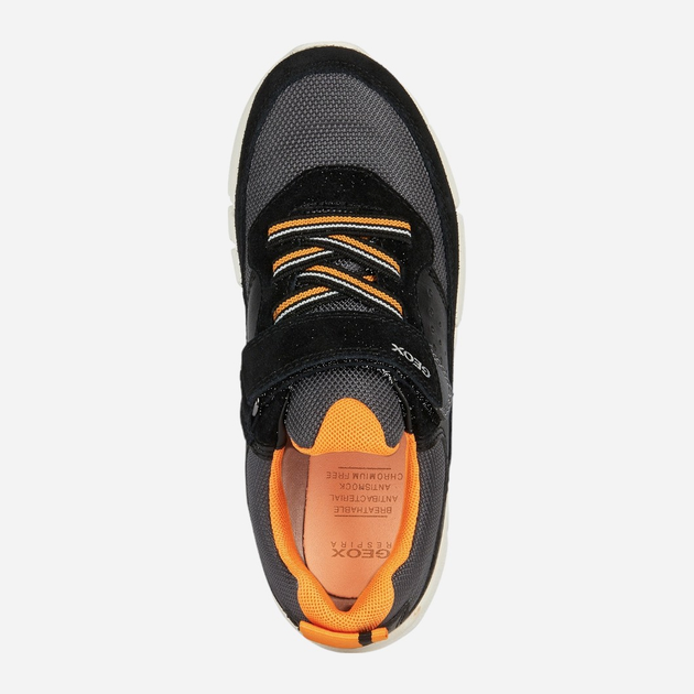 Buty sportowe chłopięce na rzepy Geox J359BB0FU22 30 Czarne (8056206091085) - obraz 5