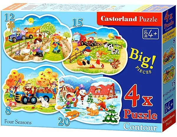 Пазлы 4 в 1 Дачная жизнь Castorland (В-043019) (30182) - изображение 2