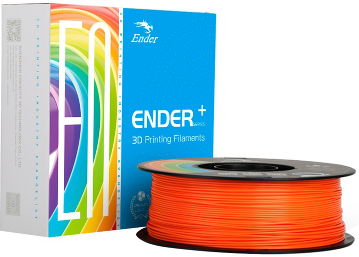 Нитка для картриджа Creality Ender PLA+ 1.75 мм Orange (6971636403135) - зображення 1