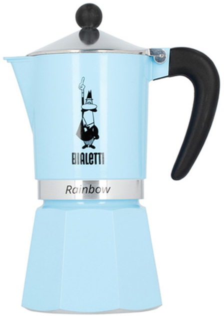 Гейзерна кавоварка Bialetti Rainbow Блакитна 300 мл (8006363018678) - зображення 1