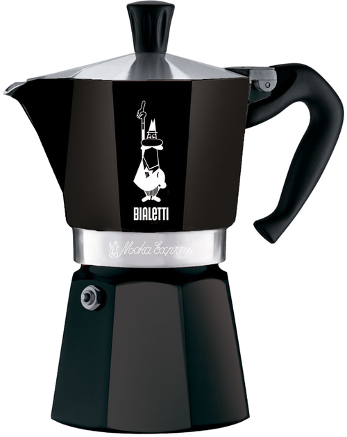 Гейзерна кавоварка Bialetti Moka Express Чорна 150 мл (8006363018401) - зображення 1