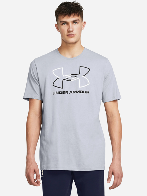 Акція на Футболка чоловіча Under Armour Ua Gl Foundation Update Ss 1382915-011 XXL Сіра від Rozetka