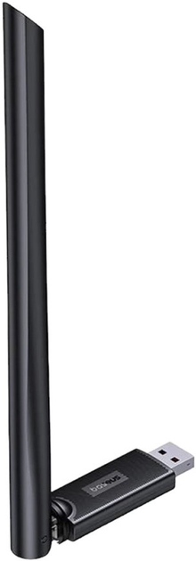 Wi-Fi adapter Baseus FastJoy with antena 150 Mbps Black (B01317600111-00) - obraz 3