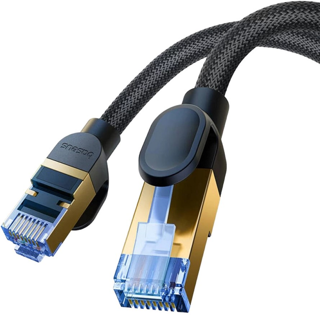 Патч-корд Baseus Cat 7 SFTP 1.5 м Black (B0013320B111-02) - зображення 4