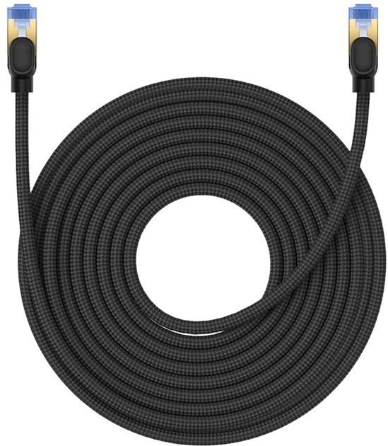 Patchcord Baseus Cat 7 SFTP 15 m Black (B0013320B111-08) - obraz 1