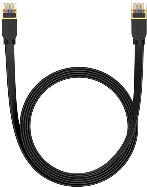 Patchcord Baseus Cat 7 SFTP 3 m Black (B00133207111-03) - obraz 1