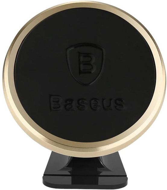 Uchwyt samochodowy magnetyczny Baseus 360 Adjustable Magnetic Phone Mount Gold (SUCX140015) - obraz 1