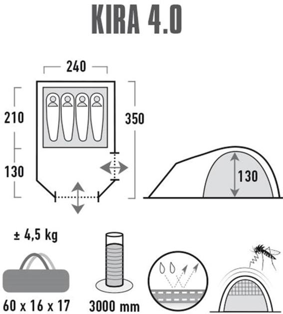 Namiot High Peak Kira 4.0 10373 (4001690103732) - obraz 9
