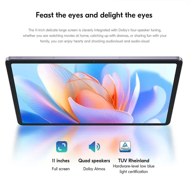 Планшет Lenovo XiaoXin Pad 2024 8/128gb, Snap 685 Octa Core, 11'', 8MP, 7040mAh, 20W зарядка, серый - Фото 3 Планшет Lenovo XiaoXin Pad 2024 8/128gb, Snap 685 Octa Core, 11'', 8MP, 7040mAh, 20W зарядка, серый - изображение 3