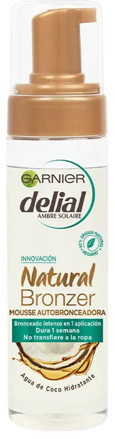 Mus do opalania Garnier Delial Natural Bronzer Self Tanning Mousse 200 ml (3600542298346) - obraz 1