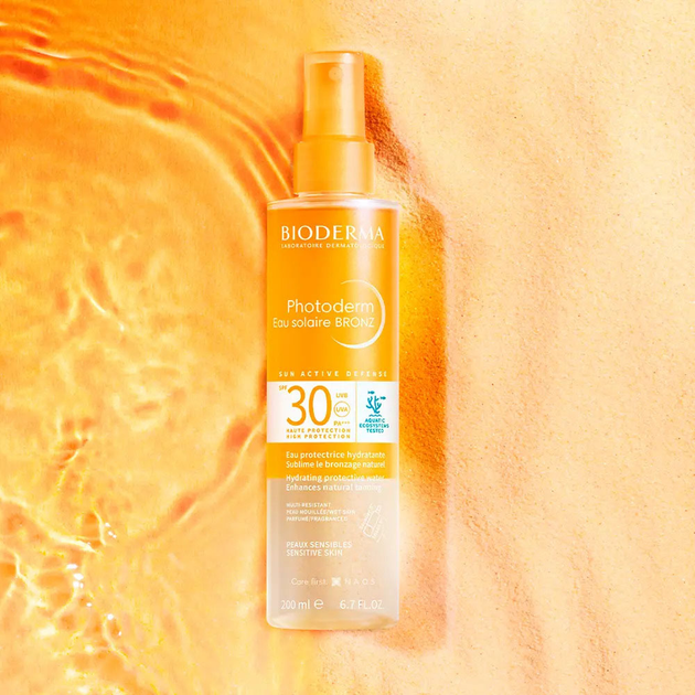 Сонцезахисний спрей Bioderma Photoderm Eau Solaire Bronz SPF 30 200 мл (3701129807880) - зображення 2