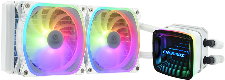 Chłodzenie wodne Enermax Aquafusion ADV 240 mm Liquid CPU Cooler White (4713157727183) - obraz 1