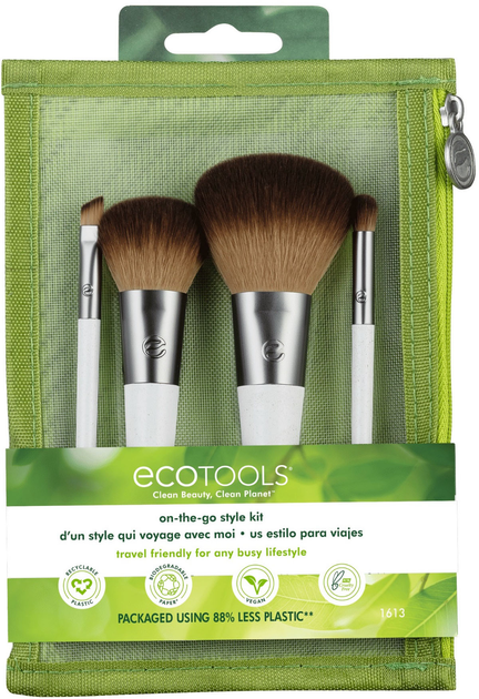 Набір пензлів для макіяжу Ecotools On The Go Style 4 шт (0079625016130) - зображення 1