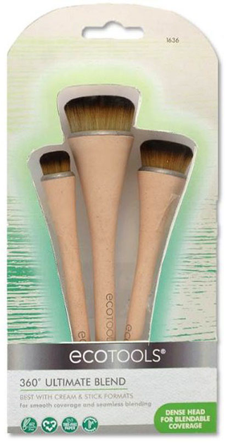 Zestaw pędzli do makijażu Ecotools 360 Ultimate Blend 3 szt (0079625016369) - obraz 1