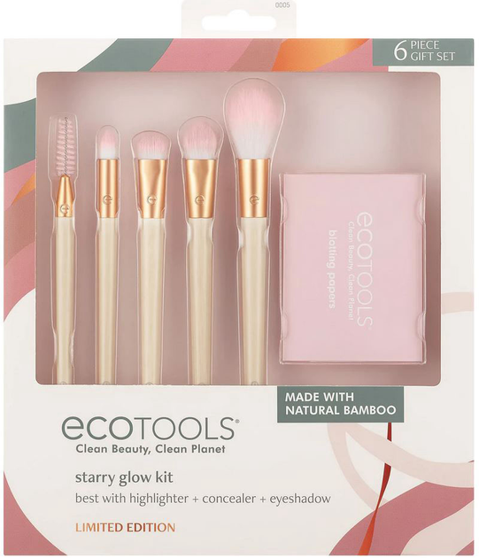 Zestaw pędzli do makijażu Ecotools Starry Eye 6 szt (0079625437201) - obraz 1