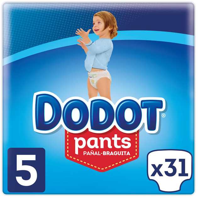 Підгузки-трусики Dodot Pants Розмір 5 12-17 кг 31 шт (8001090796134) - зображення 1