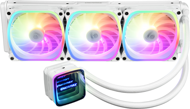 Chłodzenie wodne Enermax Aquafusion ADV 360 mm Liquid CPU Cooler White (4713157727299) - obraz 2