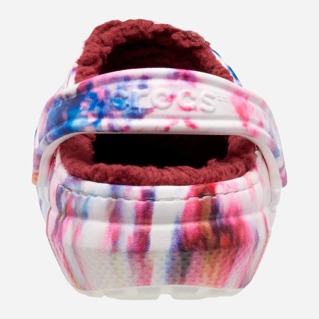 Chodaki damskie ocieplane Crocs Classic Lined Tie-Dye CR206341 36-37 (M4/W6) 22 cm Wielokolorowe (196265163243) - obraz 3