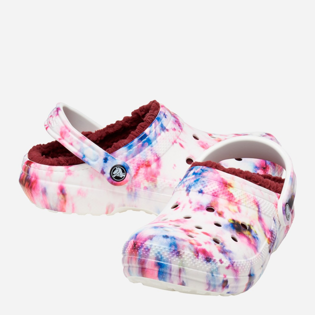 Chodaki damskie ocieplane Crocs Classic Lined Tie-Dye CR206341 42-43 (M9/W11) 27 cm Wielokolorowe (196265163298) - obraz 2