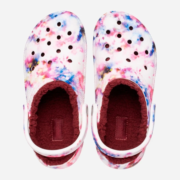 Жіночі крокси Crocs Classic Lined Tie-Dye CR206341 42-43 (M9/W11) 27 см Різнокольорове (196265163298) - зображення 4