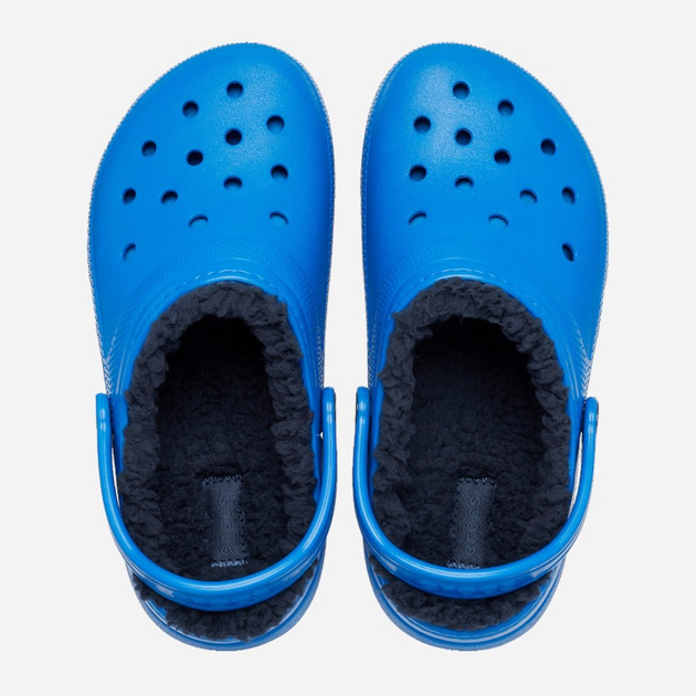Дитячі крокси-сабо утеплені для хлопчика Crocs Classic Fuzz-Lined Casual CR207009 25-26 (C9) 16 см Блакитні (196265146741) - зображення 4