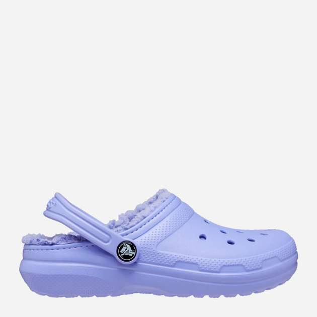 Chodaki dziecięce dla dziewczynki ocieplane Crocs Classic Fuzz-Lined Casual CR207009 22-23 (C6) 13.6 cm Lawendowe (196265146789) - obraz 1